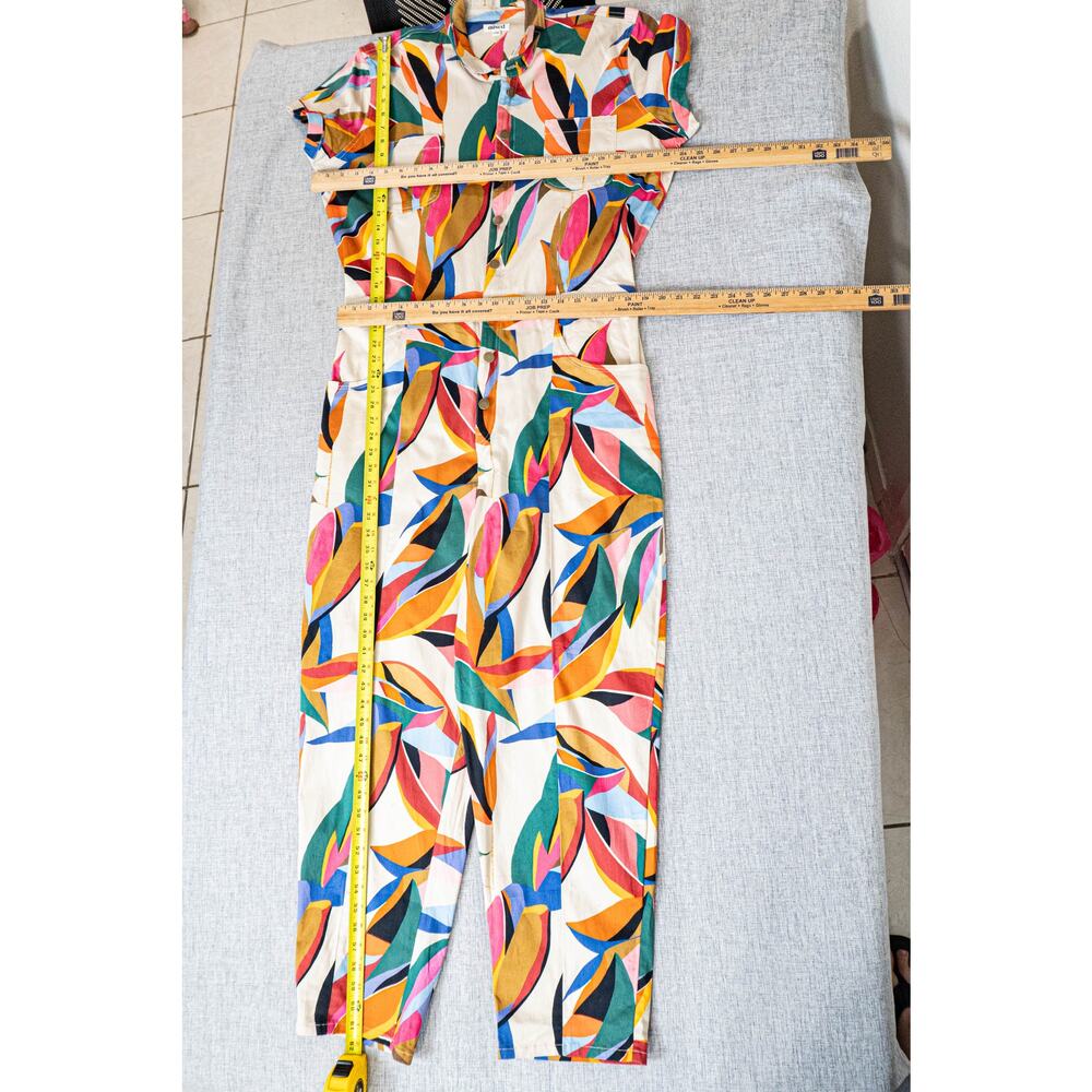 Mixed by Nasrin Classic Jumpsuit in abstract tropical print TXXXL - Picture 5 of 12